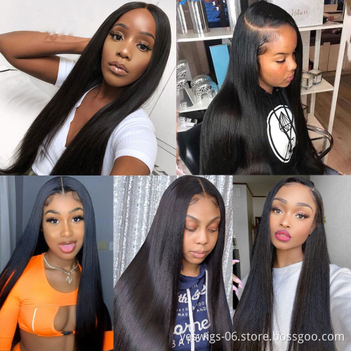 Cheap Lace Frontal Wig Yeswigs Raw Brazilian Virgin Cuticle Aligned Natural Human Hair HD Full Lace Front Wigs For Black Women